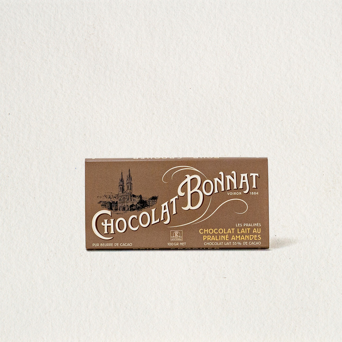Tablette Chocolat Lait au Praliné amandes